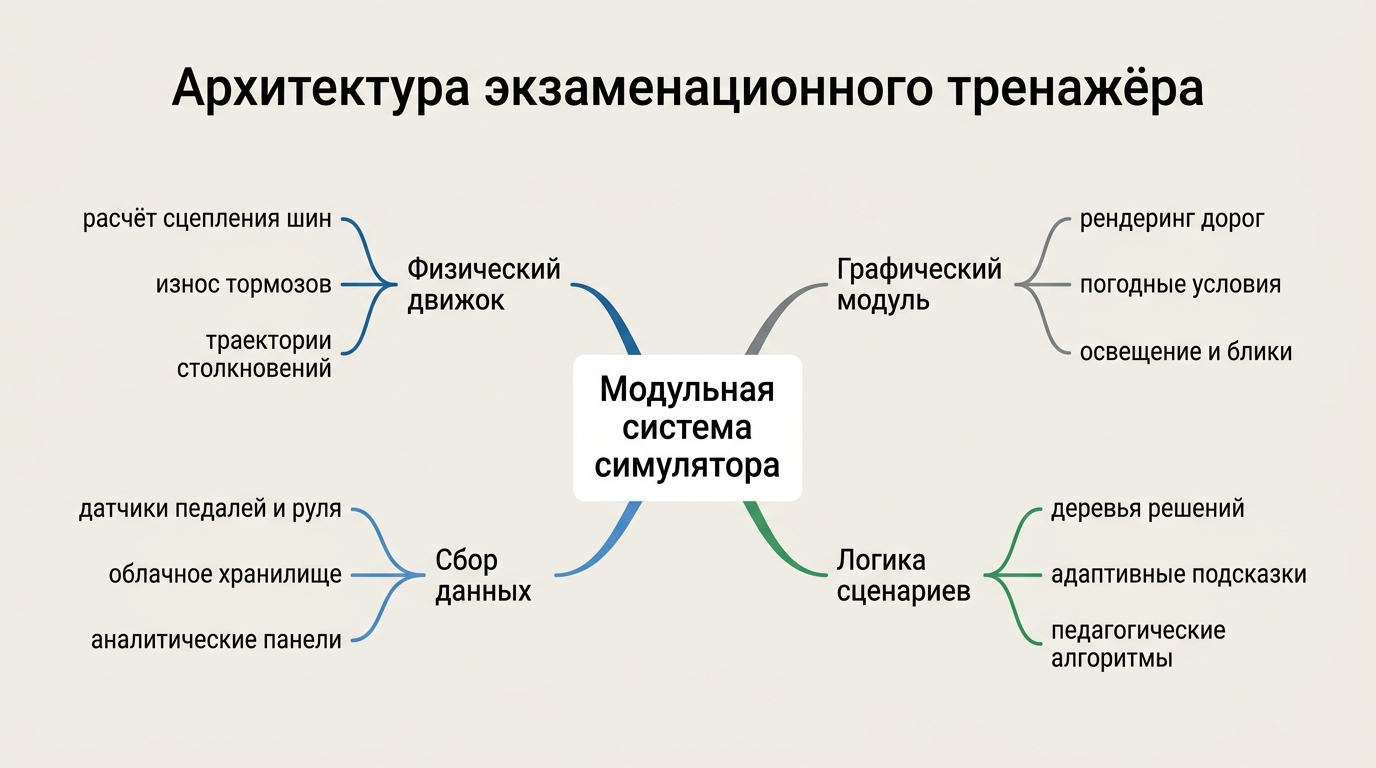 Архитектура экзаменационного тренажера